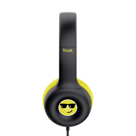 Casti Trust Nouna cu fir kids, frecventa raspuns 20 Hz - 20.000 Hz, senzitivitate 92 dB, negru