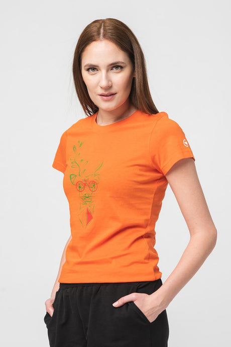 TRICOU  CERB FAMILIE FEMEI ORANGE-S