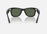 Ray-Ban Meta Wayfarer AI Glasses Shiny Black/G-15 Green