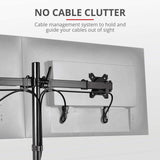 Suport Monitor Trust GXT 1120 Mara Dual Monitor Arm, montare birou, 510 x 860 x 115mm, VESA, 2.6 kg, negru