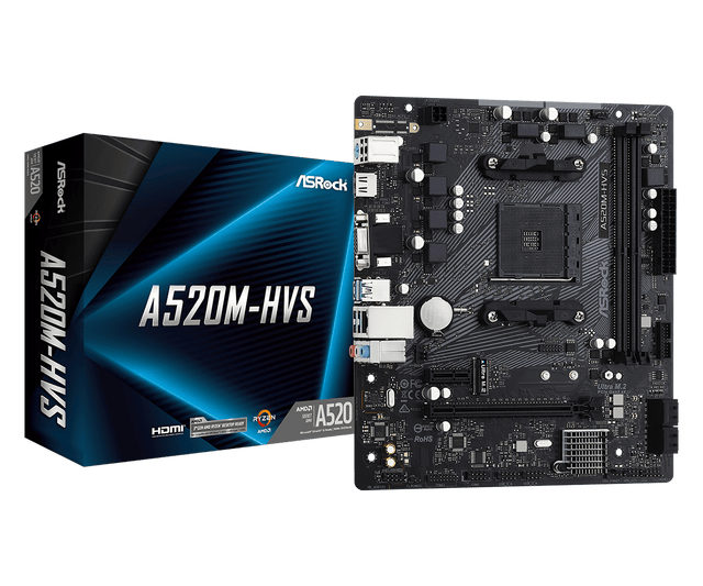 Placa de baza ASRock A520M-HVS, Socket AM4
