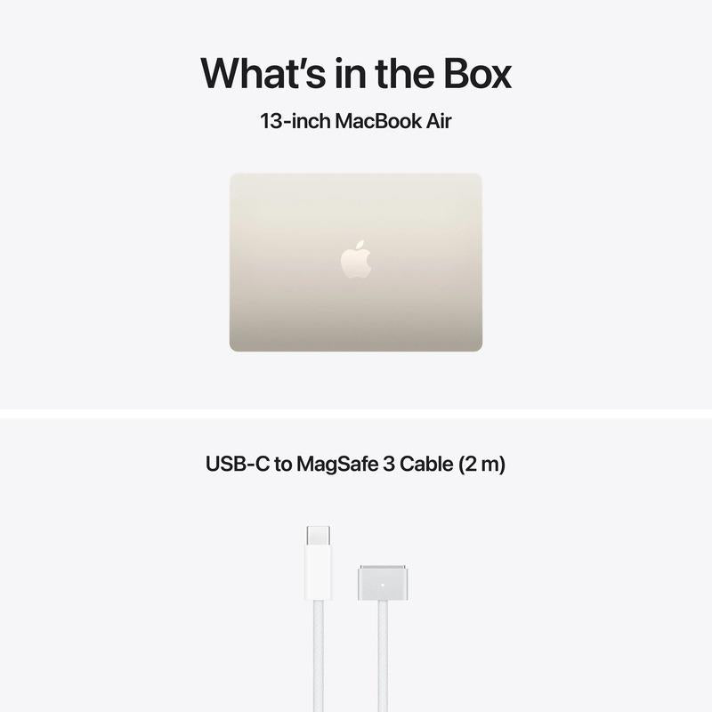 MacBook Air 13.6" Retina/Apple M5 (CPU 10-core, GPU 10-core, NeuralEngine16-core)/32GB/512GB - Starlight - INT KB (No Adapter) - 2026 (CTO from MDHA4RO/A)