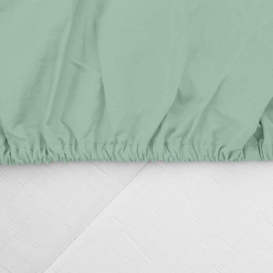 CEARCEAF PAT CU ELASTIC 180X200 CM VERDE
