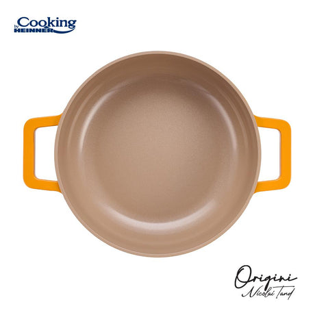 CRATITA ALUMINIU TURNAT + CAPAC 26x8 CM, 3.4L, NICOLAI TAND, ORIGINI, COOKING BY HEINNER