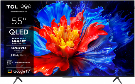 Televizor TCL QLED 55P81K, 139 cm, Smart Google TV, 4K