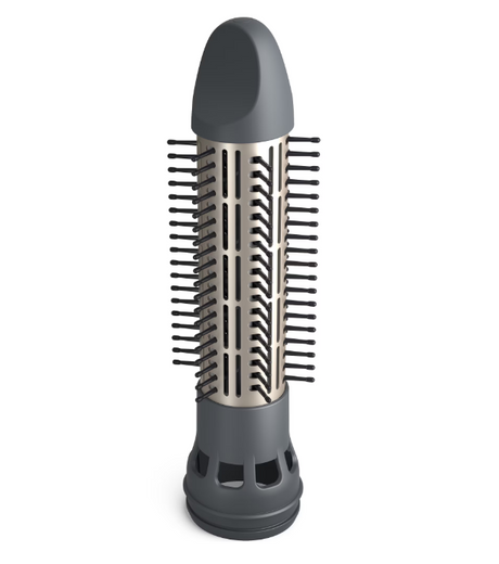 Perie rotativa cu aer cald PHILIPS Seria 7000 BHA710/00, 1000W, Ingrijire cu ioni, 2 accesorii, Setare temperatura de ingrijire, Peri naturali, Invelis ceramic din turmalina,  Alb/Crem, L x A x I (mm) 345x150x95