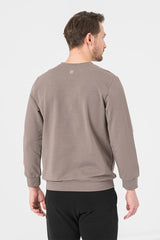 BLUZA COTON CASUAL BARBATI TAUPE-L