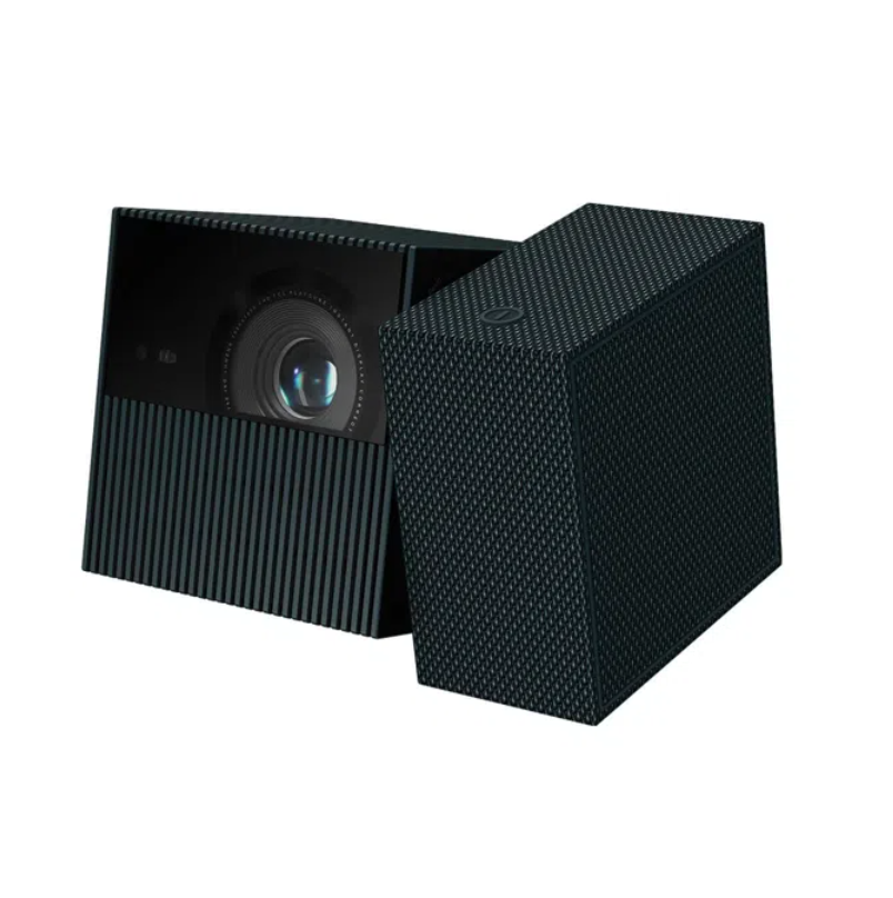 Videoproiector Portabil SMART TCL PlayCube, 1080p Full HD, Google TV. 750 Lumeni, Real-time focus, WiFi, Bluetooth, 5W Dolby Audio, baterie 66Wh