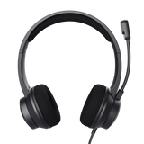 Casti Trust cu fir Ayda USB-ENC, noise cancelling, frecventa raspuns 20 Hz - 20.000 Hz, negru