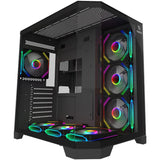 Carcasa AQIRYS Titan, RGB, Mid Tower, Black