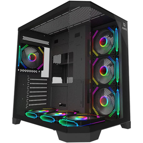 Carcasa AQIRYS Titan, RGB, Mid Tower, Black