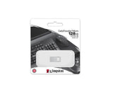 Memorie USB Flash Drive Kingston 128GB Data Traveler Micro, USB 3.2 Gen1, Metalic