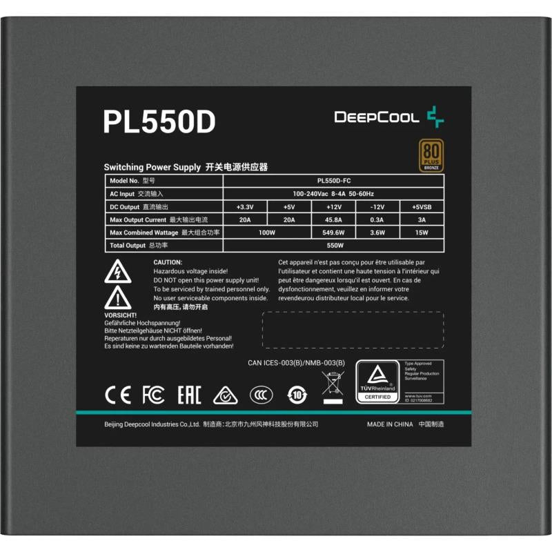 Sursa DEEPCOOL PL550D V2 550W 80 PLUS Bronze