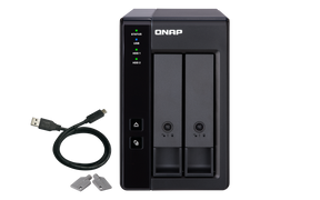 Extensie USB QNAP TR-002 2-Bay, 2.5/3.5 SATA 6Gbps HDD (neincluse), 1xUSB3.11 (type-c), tower, PSU adaptor 36W, garantie 2 ani