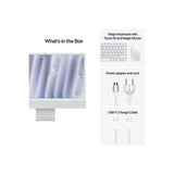 Apple iMAC 24" Retina 4.5k/ Apple M4 (CPU 10-core, GPU 10-core, Neural Engine 16-core)/16GB/256GB - Silver - INT KB (2024), Nano-texture glass
