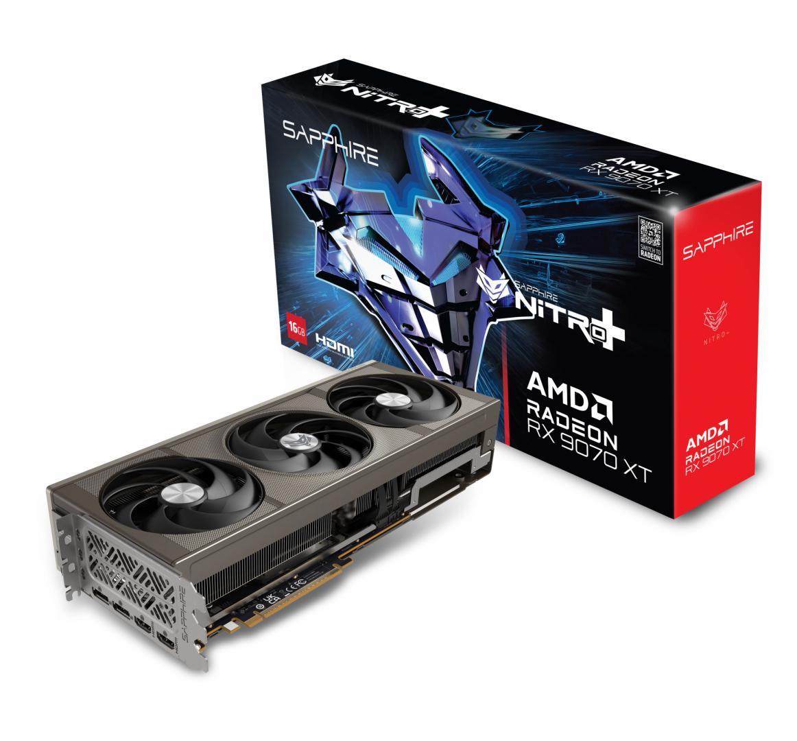 Placa Video SAPPHIRE AMD RADEON NITRO+ RX 9070 XT GDDR6 256 bit