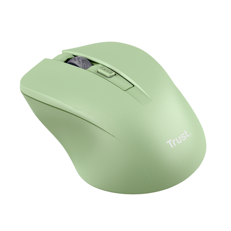 Mouse Trust Mydo Wireless, rezolutie 1800 DPI, 4 butoane, durata de viata baterie 6 luni, verde