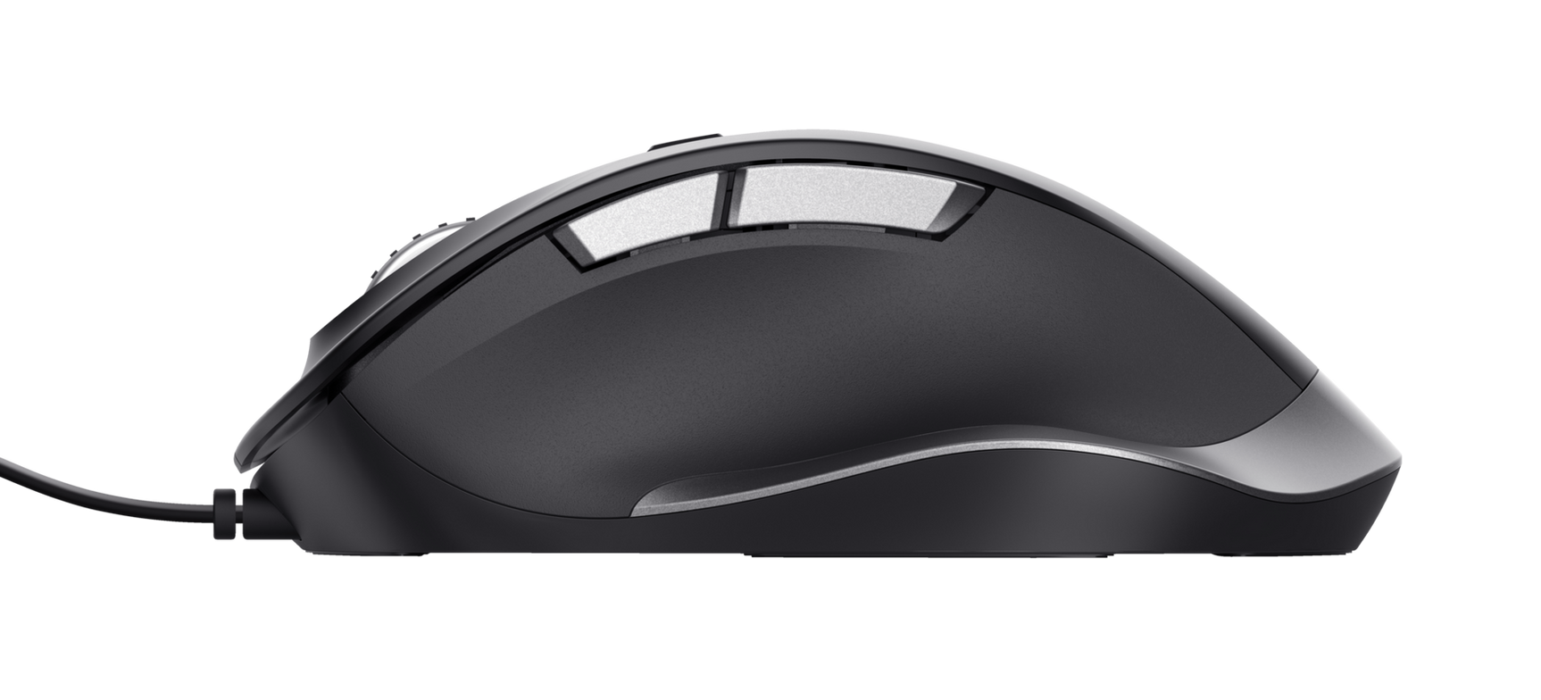 Mouse Trust Fyda cu fir, optic, interfata USB 2.0 rezolutie maxima 5000 DPI, 6 butoane, negru