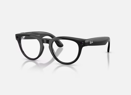Ray-Ban Meta Headliner Gen 2 High Bridge FIT Shiny Black Clear/Sapphire Transitions 50-23