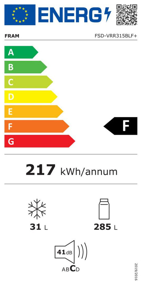 FRIGIDER CU O USA FRAM FSD-VRR315BLF+