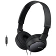 Casti Sony MDRZX110AP, Frecventa (Hz) 12- 22.000, Impedanta (ohmi) 24, Conector Stereo mini in forma de L, placat cu aur, difuzor 30 mm, negru