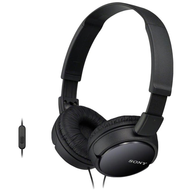 Casti Sony MDRZX110AP, Frecventa (Hz) 12- 22.000, Impedanta (ohmi) 24, Conector Stereo mini in forma de L, placat cu aur, difuzor 30 mm, negru