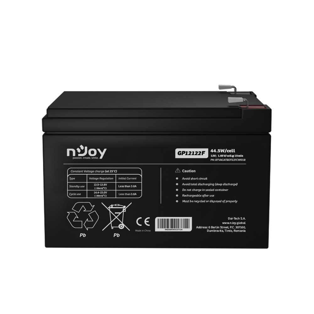 ACUMULATOR NJOY GP12122F 12V