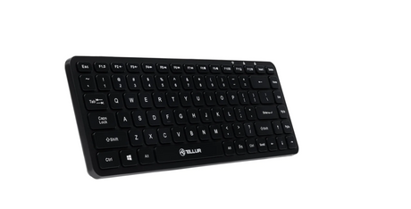 Tastatura wireless Tellur mini, numar taste 84, dimensiune 430 x 123 x 15 mm,negru