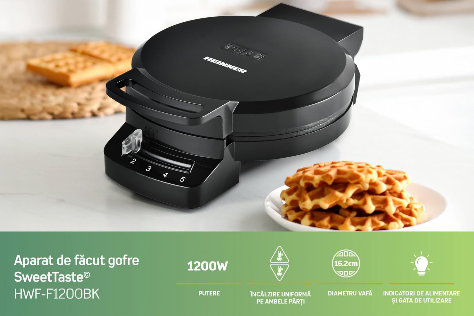 APARAT DE FACUT GOFRE HEINNER HWF-F1200BK