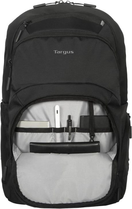 Rucsac laptop Targus Classic  EcoSmart®, pentru laptopuri de 15.6", capacitate 20 litri, material poliester, dimensiuni: 31 x 17.5 x 47 cm, dimensiune compartiment laptop: 38.7 x 2.5 x 26.5 cm, greutate  0.88 kg, negru