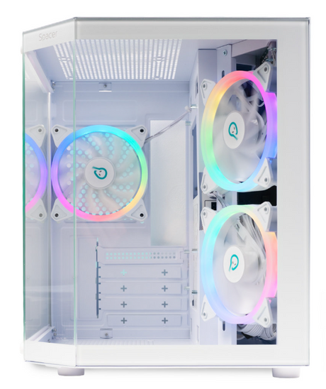 Carcasa SPACER Aquarium, Cube Tower, White