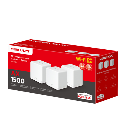 Router wireless MERCUSYS Halo H60X, WIFI 6, Mesh, Dual Band