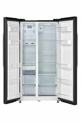 Side by Side HEINNER HSBS-M548NFINVBKE++, No Frost, 548 L, Clasa E, Negru