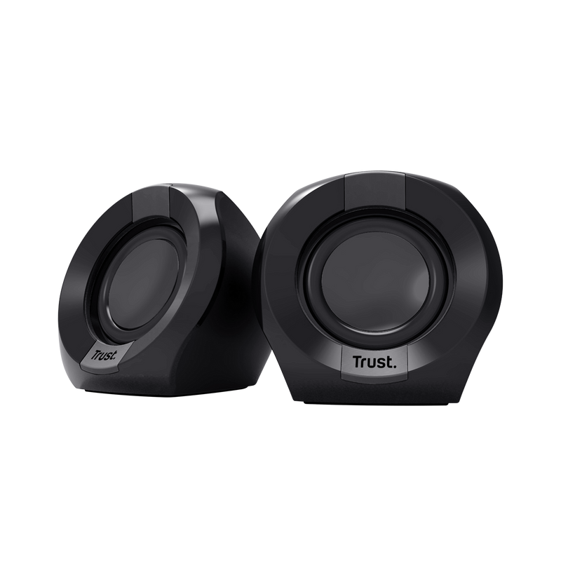 Boxe Trust Polo 2.0 cu fir, putere maxima 8W, audio input 3.5mm, negru