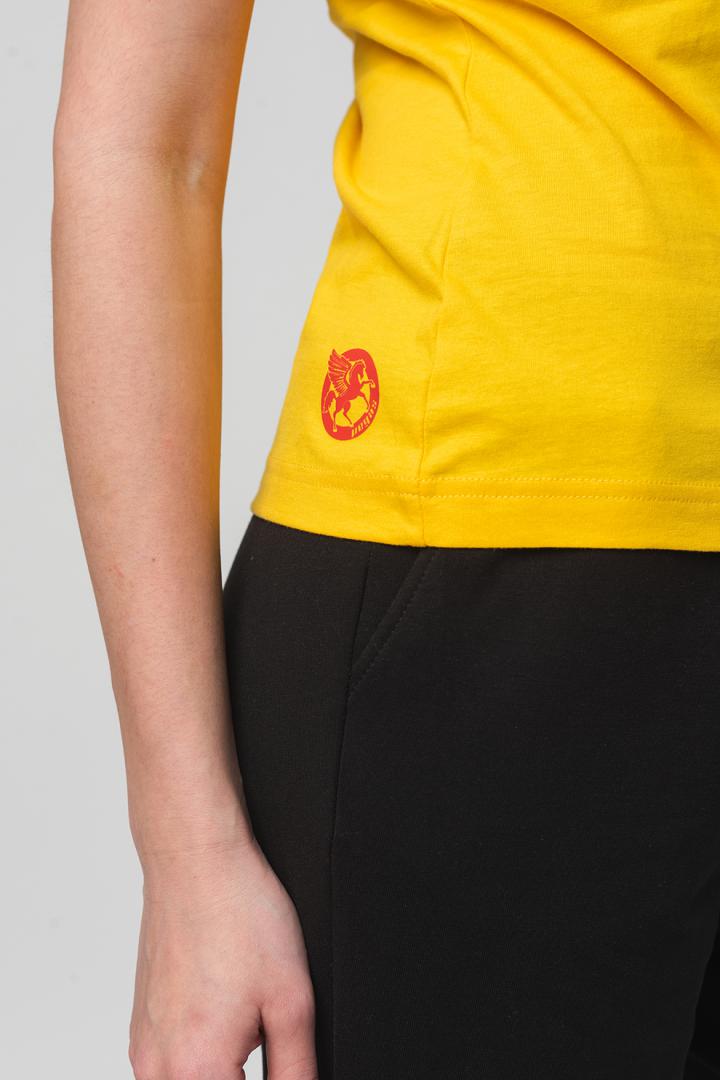 TSHIRT CASUAL F CAL PEGAS YELLOW-XS