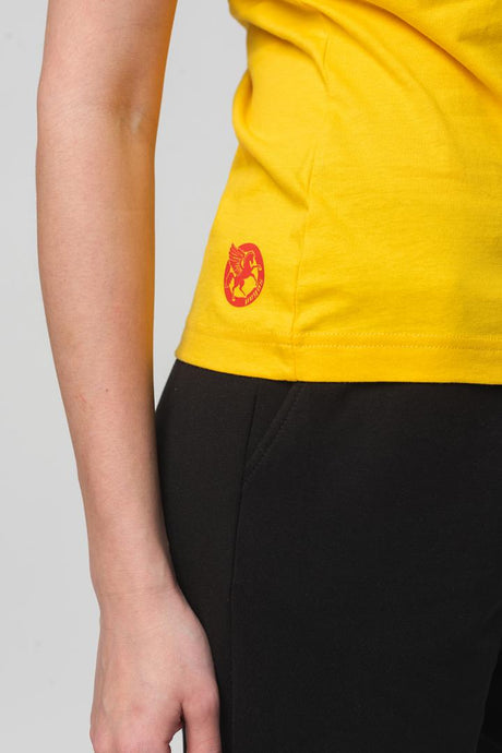 TSHIRT CASUAL F CAL PEGAS YELLOW-XS