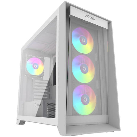 Carcasa AQIRYS XO-1, RGB, Mid Tower, White