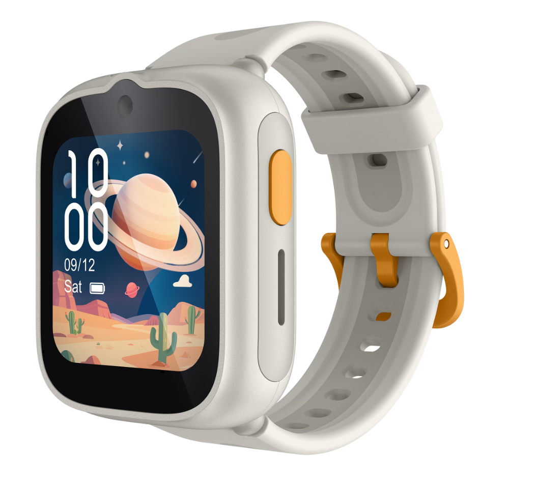 Ceas SmartWatch pentru copii TCL MOVETIME Kids Watch MT48, 1.68", 4G, GPS, IP68 2ATM, Camera 2MP, Lunar Cream