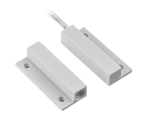 Contact magnetic ND-MC13S-W-10, culoare alba, material plastic, montare aparenta, interspatiu: 20mm, dimensiuni: 34 x 14 x 8mm, set 10 bucati