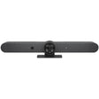 Sistem videoconferinta Logitech Rally Bar, Ultra-HD 4K, zoom optic 5x, microfoane beamforming, certificata Zoom & Microsoft Teams, Graphite
