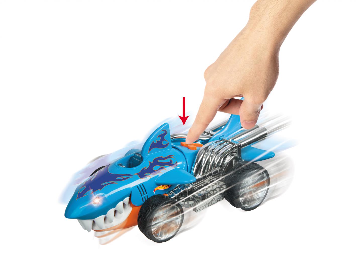 MASINA CU LUMINI SI SUNETE, SHARKRUISER, HOT WHEELS