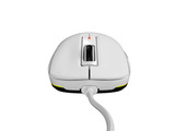Mouse gaming cu fir Gensesis Krypton 660, interfata USB, 12000 DPI, 6 butoane, iluminare RGB, alb