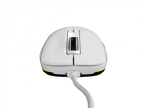 Mouse gaming cu fir Gensesis Krypton 660, interfata USB, 12000 DPI, 6 butoane, iluminare RGB, alb