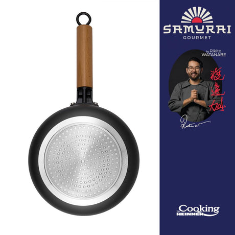 CASEROLA ALUMINIU + CAPAC 20X9.5 CM, 2.7L, RIKITO WATANABE, COOKING BY HEINNER