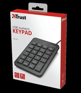 Trust Xalas USB Numeric Keypad, neagra