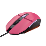 Mouse Trust GXT110W Felox cu fir,  6400 DPI, roz