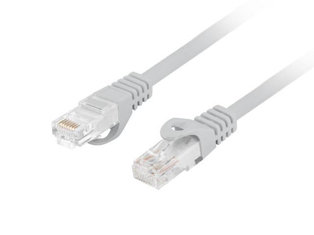 Patch cord Cat.6 UTP LSZH Cu 0,25 m gri, Fluke Passed