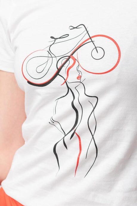 TSHIRT CASUAL F DOAMNA CU... WHITE-XS