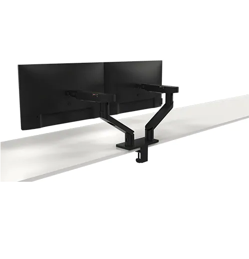 Suport Monitor de Birou Dual, Dell 482-BBDL, 19" - 38", VESA 100x100, suporta pana la 10kg, negru