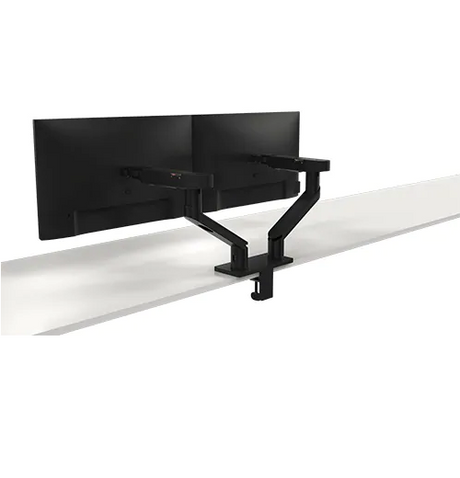 Suport Monitor de Birou Dual, Dell 482-BBDL, 19" - 38", VESA 100x100, suporta pana la 10kg, negru